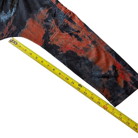 Kaktus Tunic Top XL Long Sleeve Lace Hem Trim Multicolor Black Blue Purple Brown - Picture 10 of 11